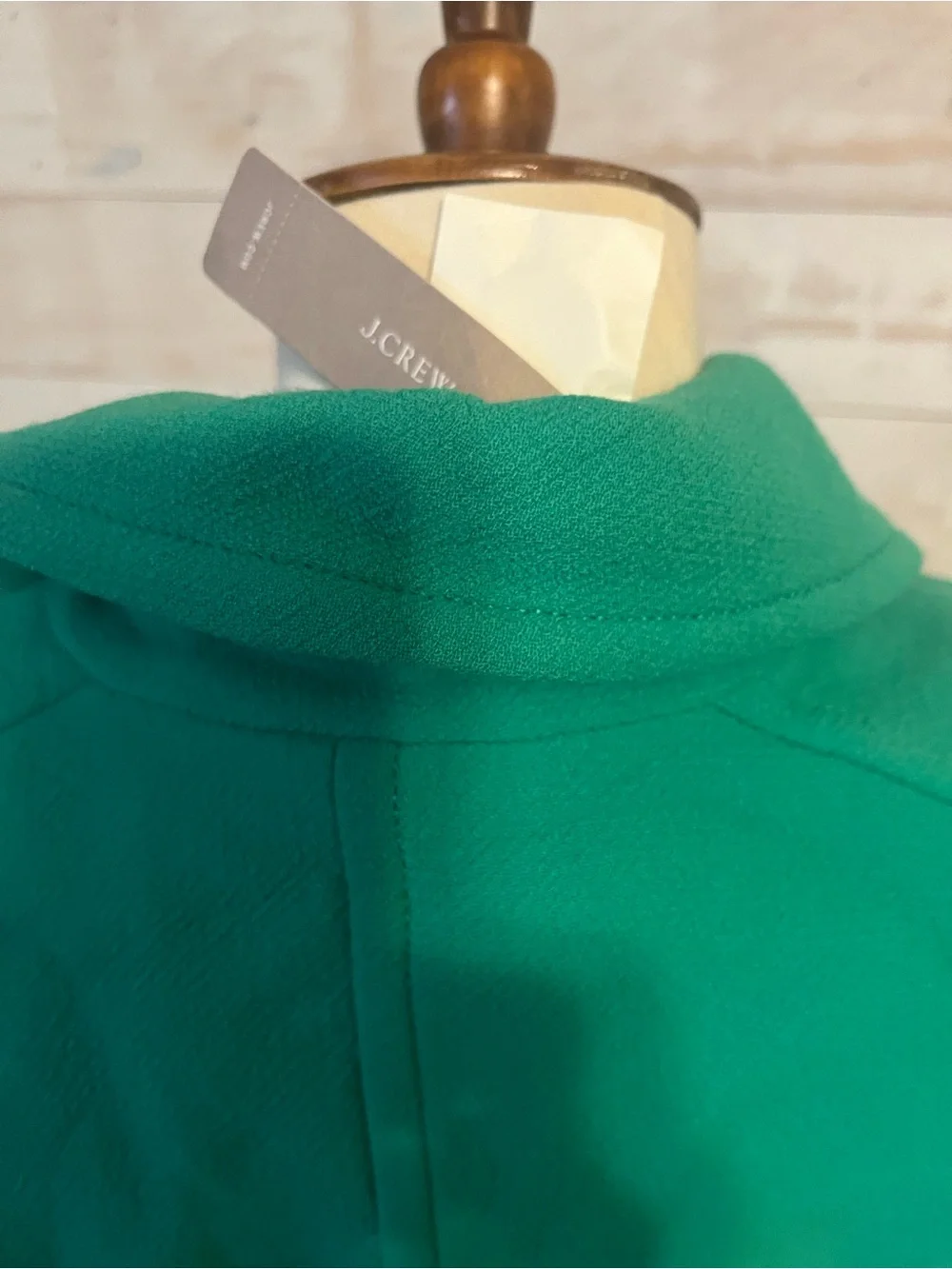 NWT J.Crew size 0P Lady day coat Wool Blend in green